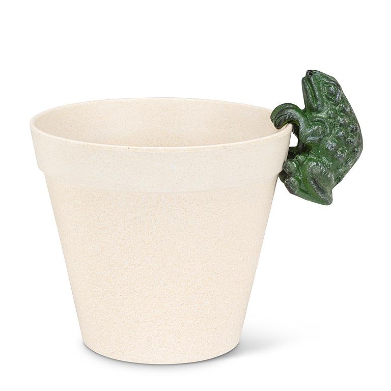 Green Frog Pot Hanger