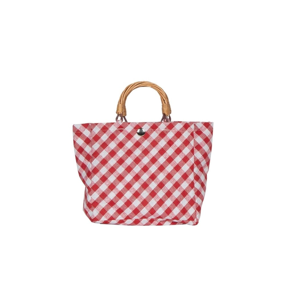 Red & White Check Bag