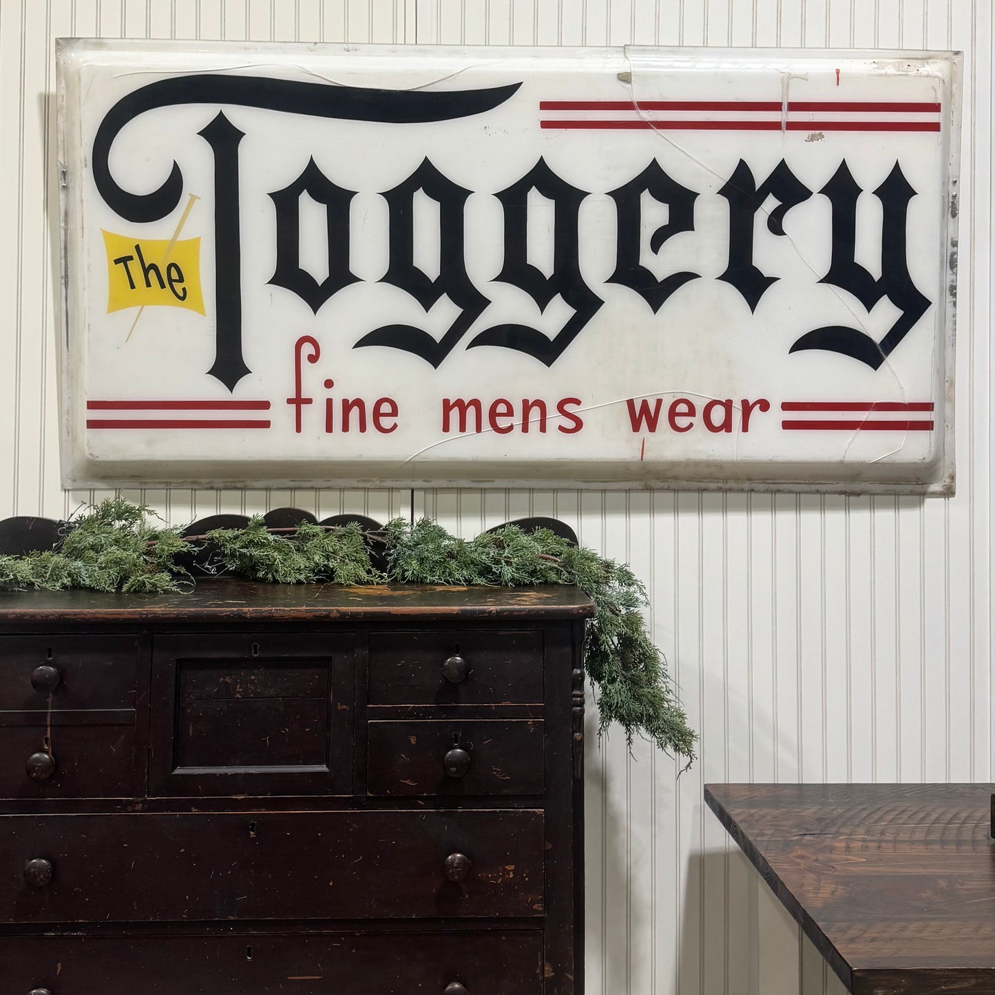 Sign - Toggery Men's Wear