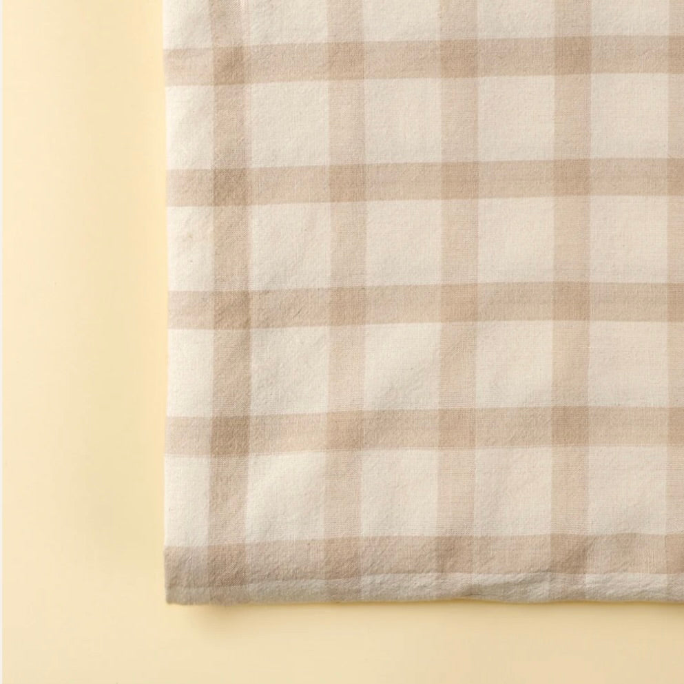 Natural Gingham Tea Towel