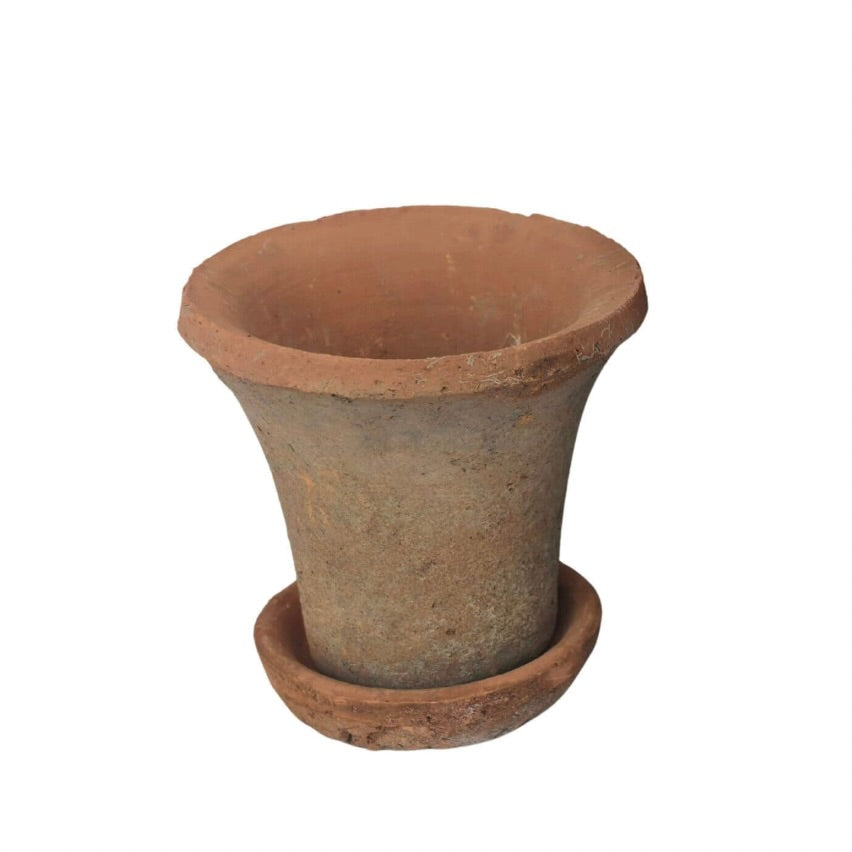 Medium Terra Cotta Pot & Saucer
