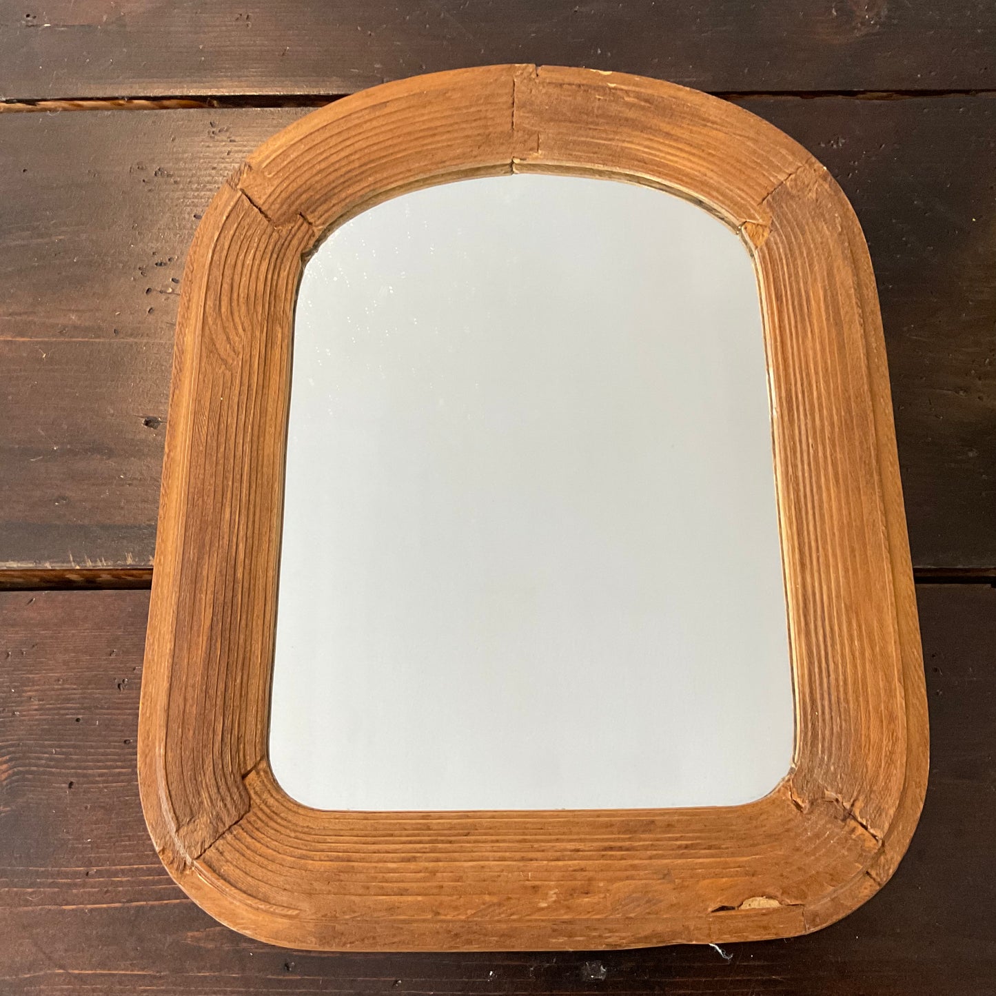 Wood Framed, Handmade Mirror