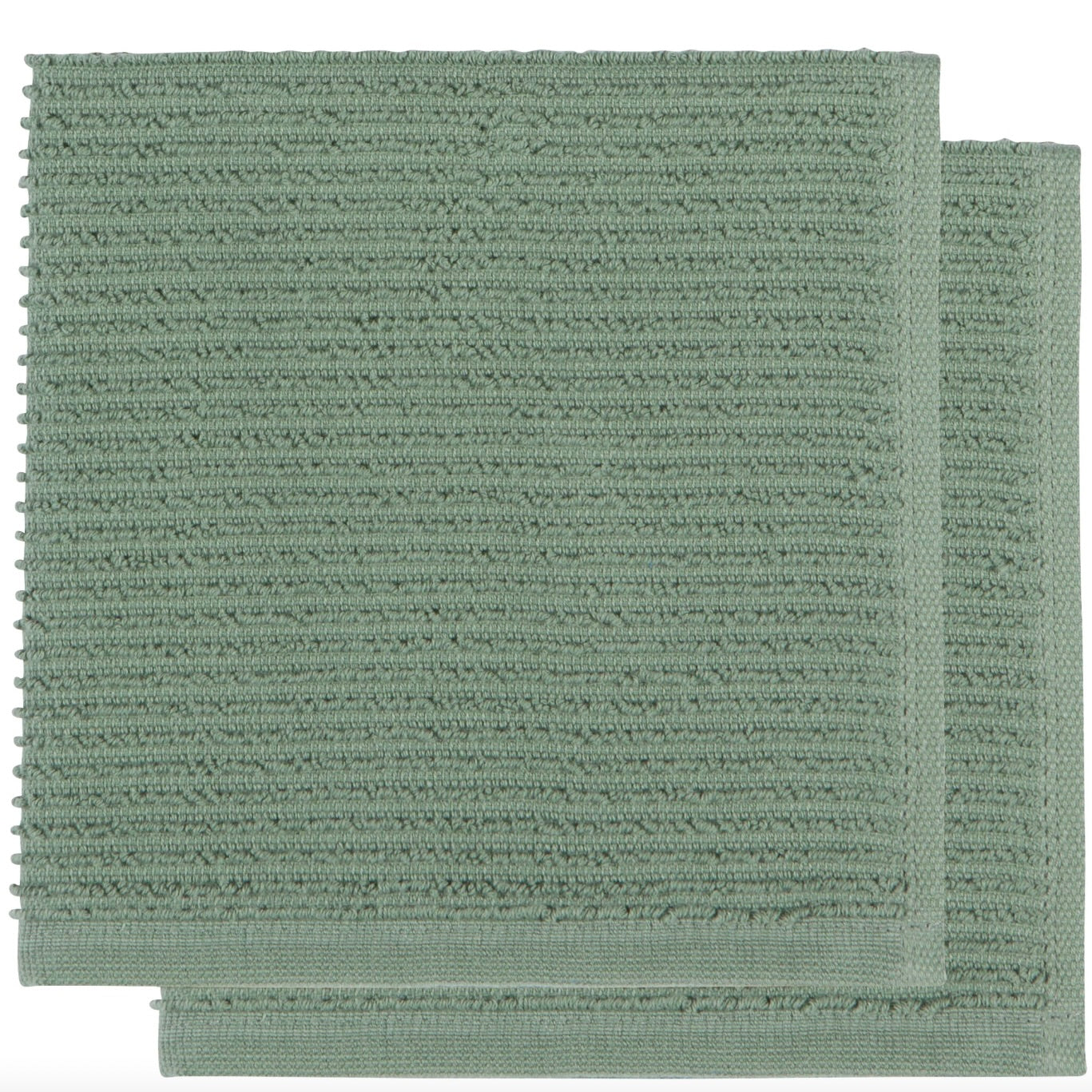 Ripple Elm Green Dishcloth