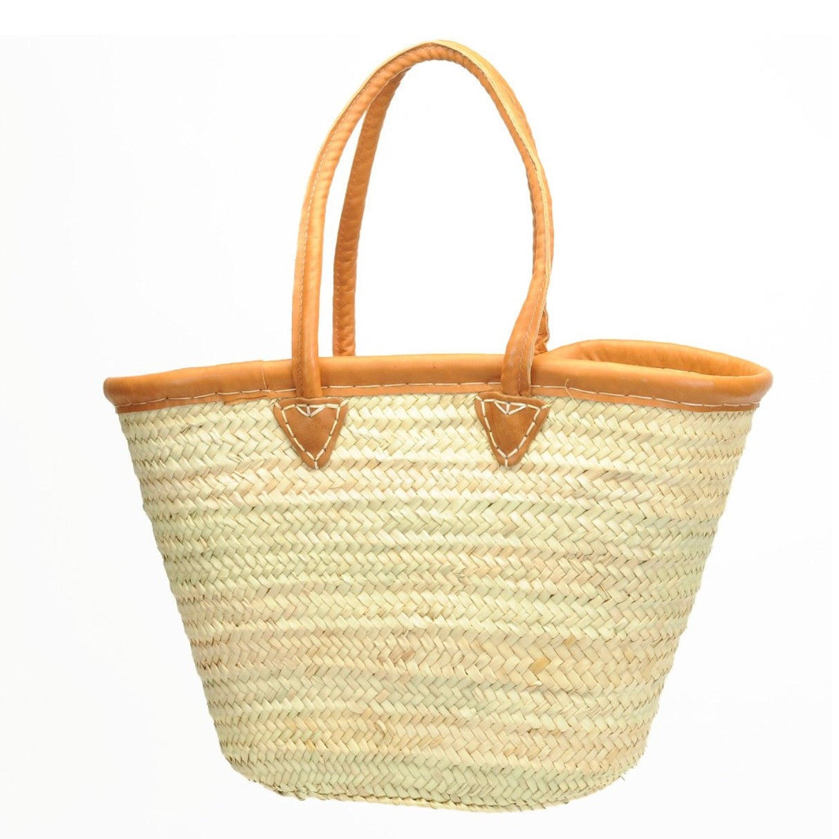 Market Bag-Rounded Leather Strap