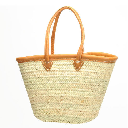Market Bag-Rounded Leather Strap
