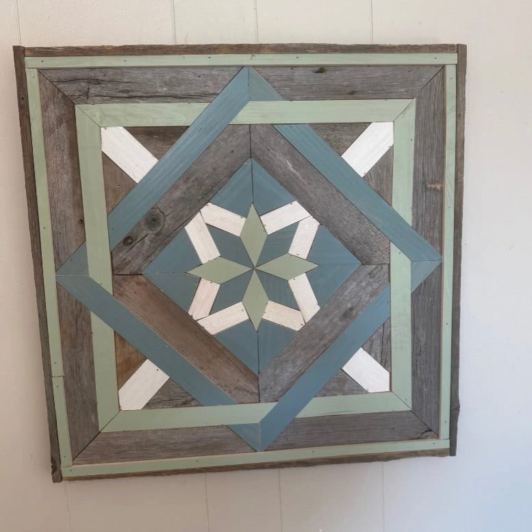 Art- Double ring barn quilt