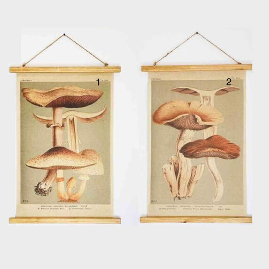 Linen Mushroom Scroll #1