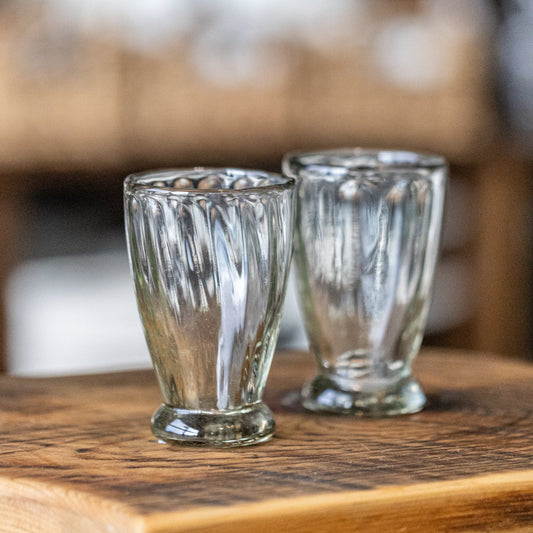 Small Fluted Glass Tumbler