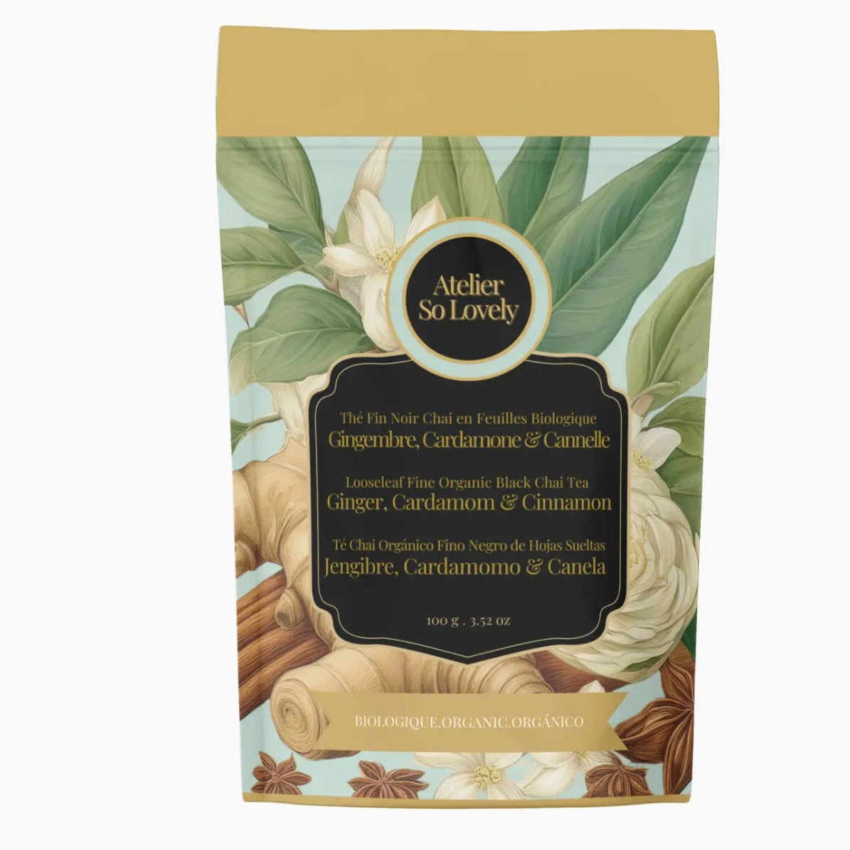 Ginger Cardamom & Cinnamon Black Chai Looseleaf Tea