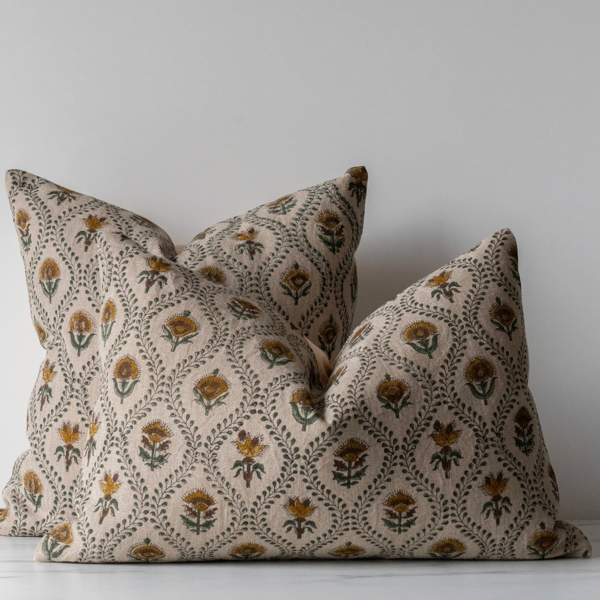 14 x 20 Pillow - Green Floral