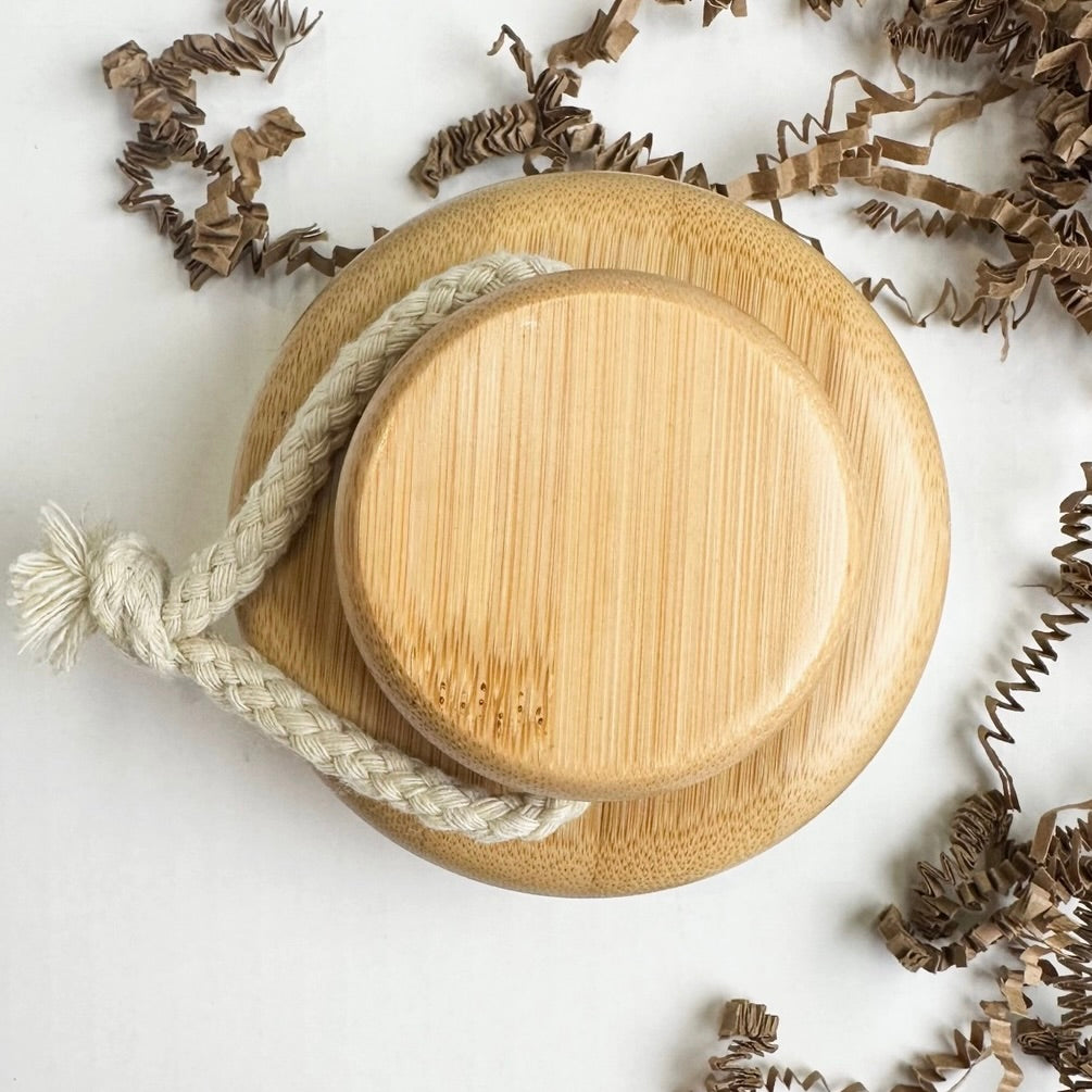 Bamboo and Sisal Body Brush with Rope