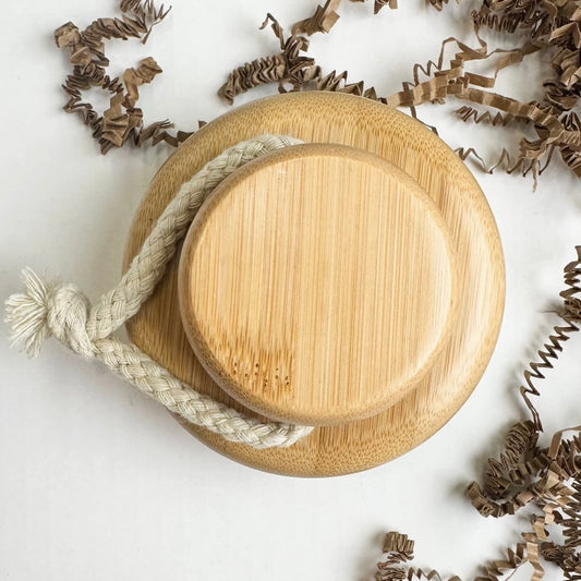 Bamboo and Sisal Body Brush with Rope