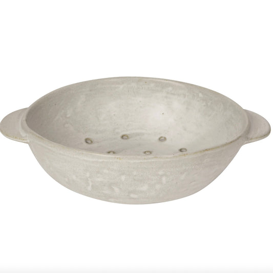 Ivory Stoneware Fruit Bowl