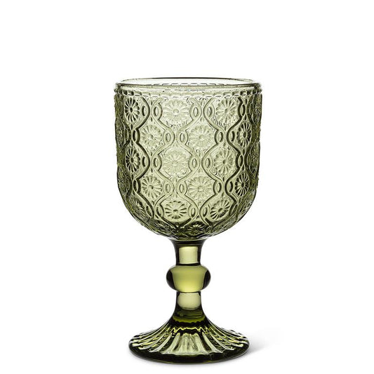 Daisy Green Red Wine Glass
