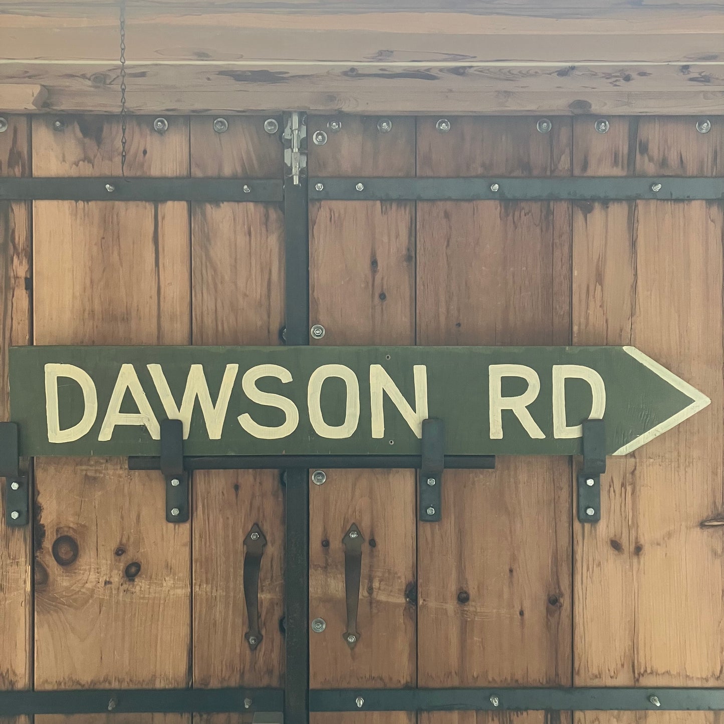 Vintage Dawson Road Sign