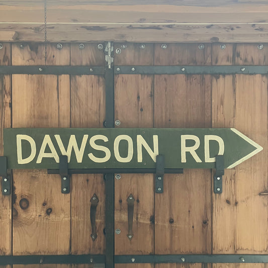 Vintage Dawson Road Sign