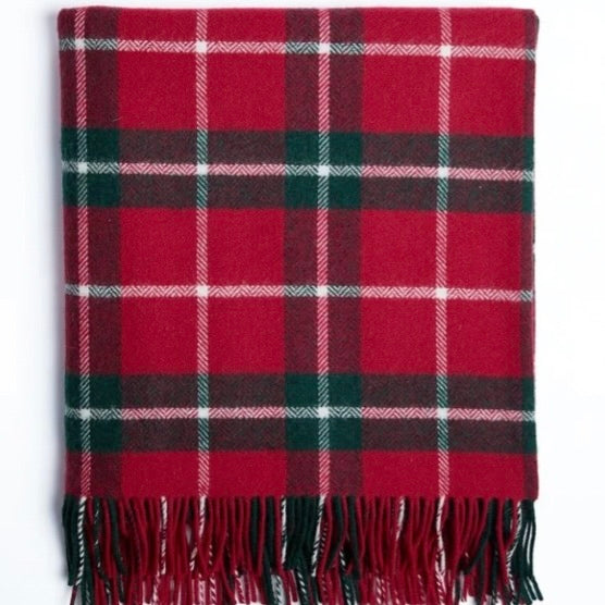 Ashford Check Red Throw