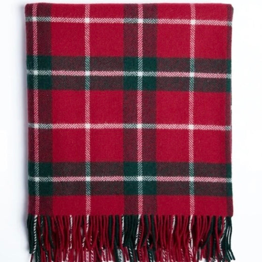 Ashford Check Red Throw