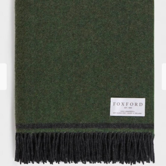 Leaf & Graphite Stripe Eoghan Throw