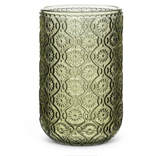 Daisy Green Highball Glass