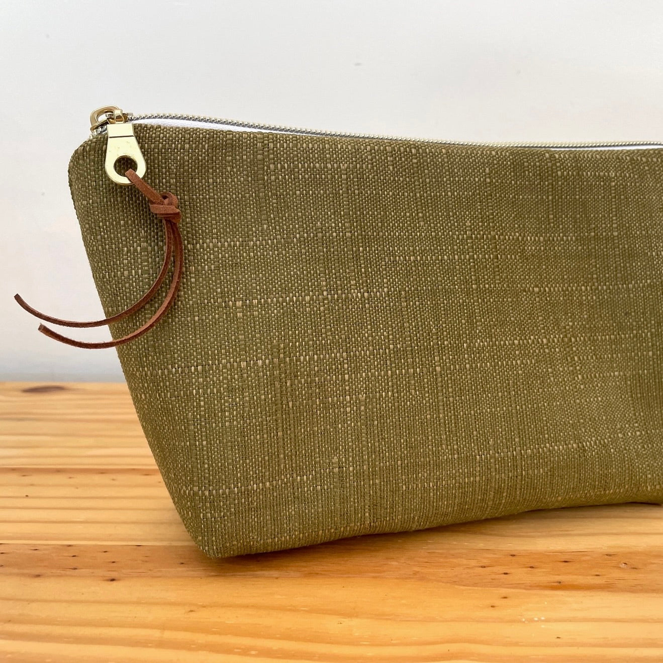 Olive Green Makeup Bag